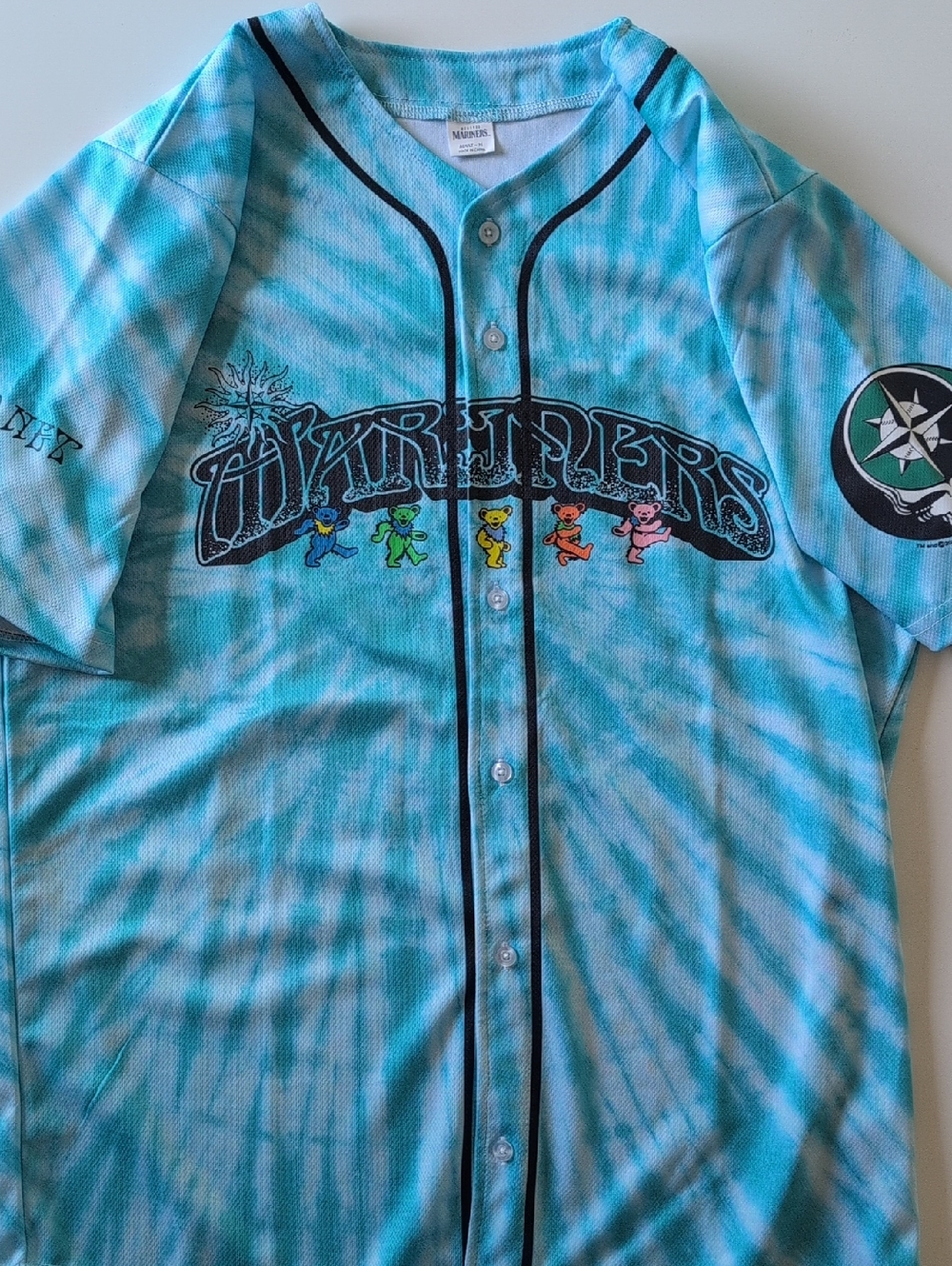 Seattle Mariners x Grateful Dead Promotional Jersey RARE 8/6/25